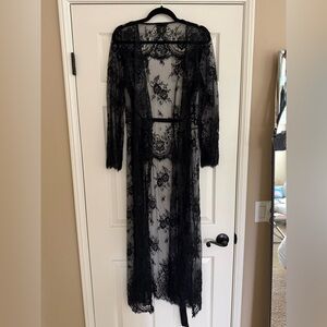 Honey Birdette Love Lace Full Length Robe
